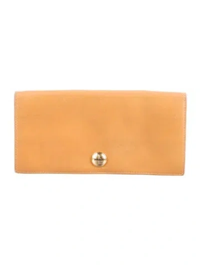 Pre-owned Gucci Vintage Leather Wallet In Brown