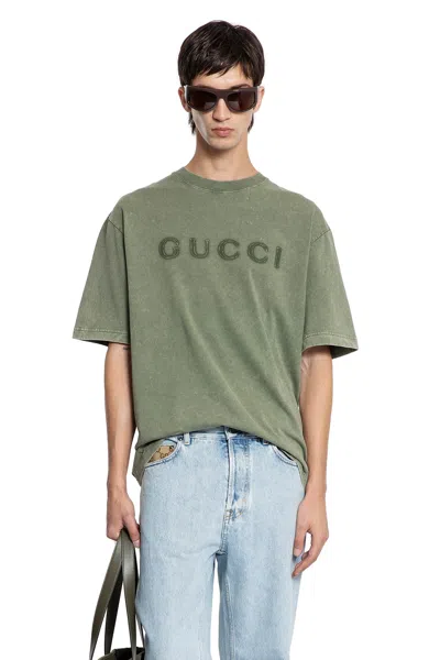 Gucci Vintage Logo T-shirt In Green