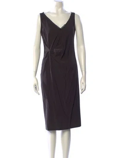 Pre-owned Gucci Vintage Midi Length Dress In Multi