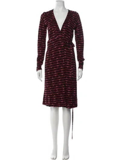 Pre-owned Gucci Vintage Midi Length Dress In Red