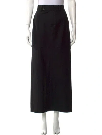 Pre-owned Gucci Vintage Midi Length Skirt In Black