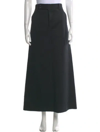 Pre-owned Gucci Vintage Midi Length Skirt In Black