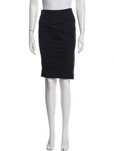 Pre-owned Gucci Vintage Midi Length Skirt In Black