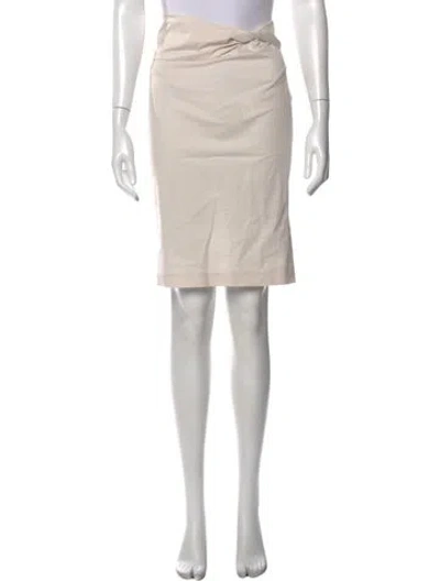 Pre-owned Gucci Vintage Midi Length Skirt In Neutral