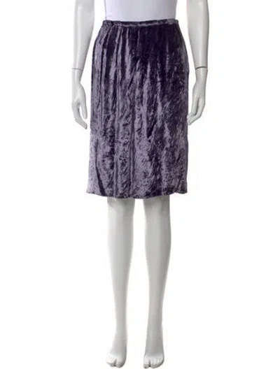 Pre-owned Gucci Vintage Midi Length Skirt In Purple