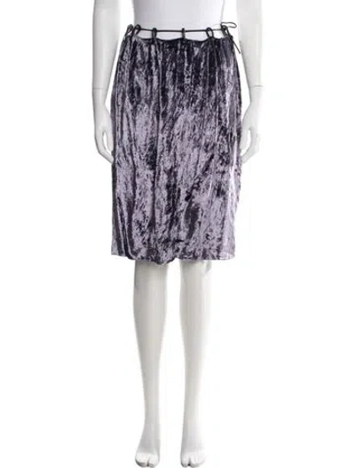 Pre-owned Gucci Vintage Midi Length Skirt In Purple