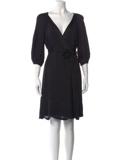 Pre-owned Gucci Vintage Mini Dress In Black