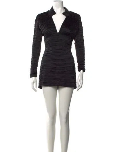 Pre-owned Gucci Vintage Mini Dress In Black