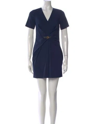 Pre-owned Gucci Vintage Mini Dress In Blue