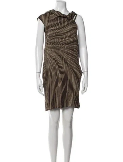 Pre-owned Gucci Vintage Mini Dress In Green
