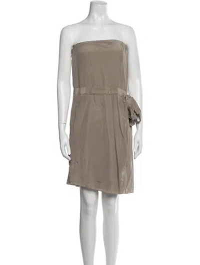 Pre-owned Gucci Vintage Mini Dress In Neutrals