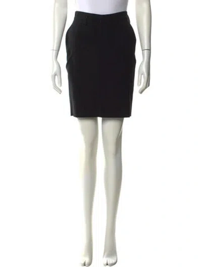 Pre-owned Gucci Vintage Mini Skirt In Black