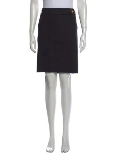 Pre-owned Gucci Vintage Mini Skirt In Black
