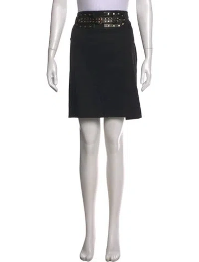 Pre-owned Gucci Vintage Mini Skirt In Black