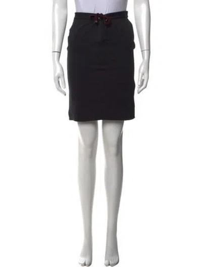 Pre-owned Gucci Vintage Mini Skirt In Black