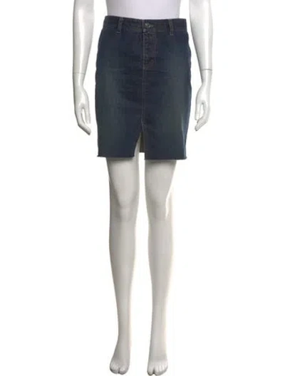 Pre-owned Gucci Vintage Mini Skirt In Blue