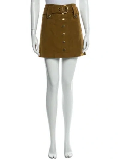 Pre-owned Gucci Vintage Mini Skirt In Brown