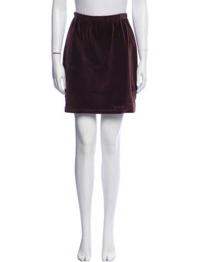Pre-owned Gucci Vintage Mini Skirt In Brown