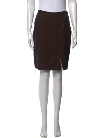 Pre-owned Gucci Vintage Mini Skirt In Brown