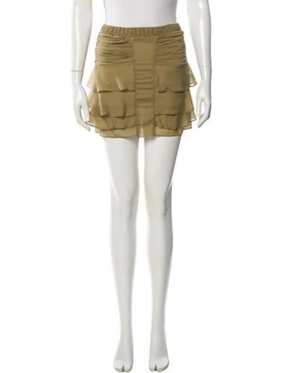 Pre-owned Gucci Vintage Mini Skirt In Neutral