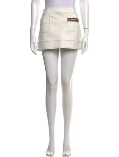 Pre-owned Gucci Vintage Mini Skirt In Neutral