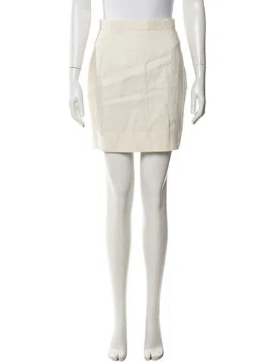 Pre-owned Gucci Vintage Mini Skirt In White