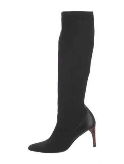 Pre-owned Gucci Vintage Neoprene Sock Boots In Black