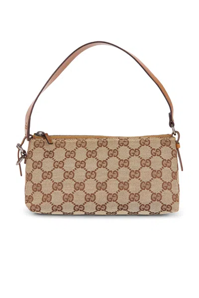 Pre-owned Gucci Vintage Pochette Shoulder Bag In Brown