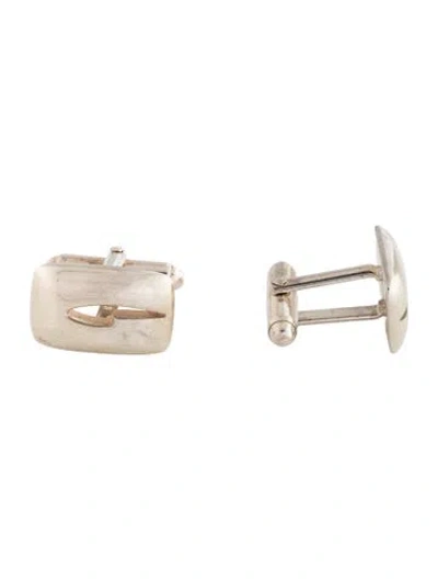 Pre-owned Gucci Vintage Rectangular Cufflinks In Multicolor