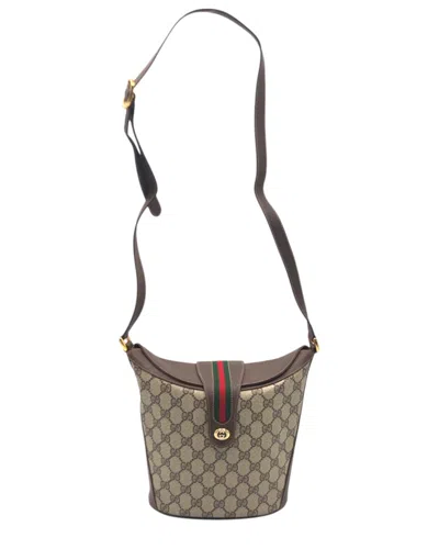 Gucci Vintage Sherry Line Shoulder Bag (authentic Pre-loved) In Gray
