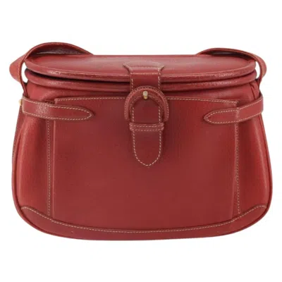 Pre-owned Gucci Vintage Shoulder Bag Leather Red Leather Shoulder Bag Bag ()