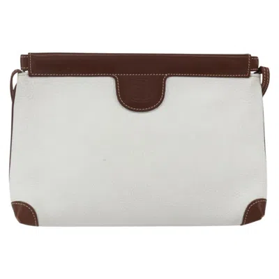 Pre-owned Gucci Vintage Shoulder Bag Leather White Leather Shoulder Bag Bag ()