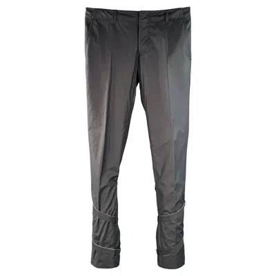 Pre-owned Gucci Vintage Size 30 Grey Cotton Blend Super Skinny Bondage Casual Pants In Gray