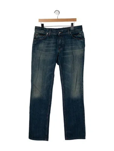 Pre-owned Gucci Vintage Skinny Jeans In Blue