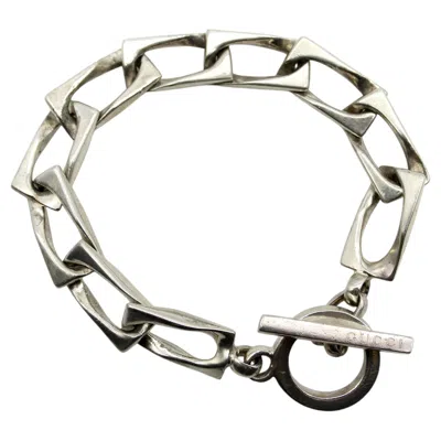 Pre-owned Gucci Vintage Sterling Silver  Toggle Bracelet In Multi