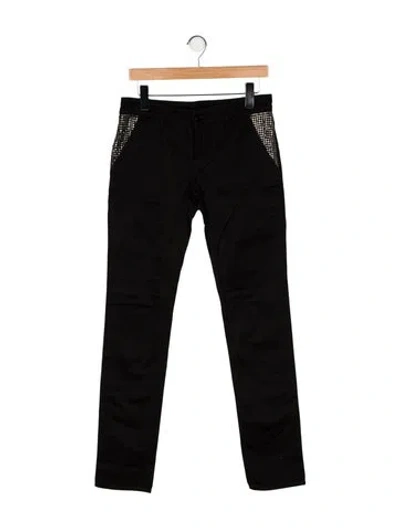 Pre-owned Gucci Vintage Straight Leg Jeans In Black