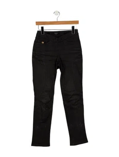 Pre-owned Gucci Vintage Straight Leg Jeans In Black