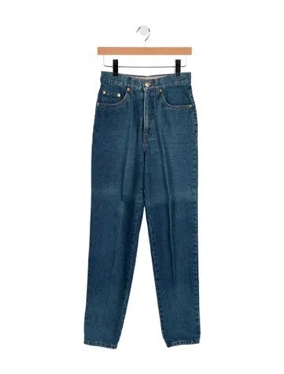 Pre-owned Gucci Vintage Straight Leg Jeans In Blue