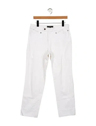 Pre-owned Gucci Vintage Straight Leg Jeans In White