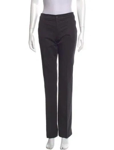 Pre-owned Gucci Vintage Straight Leg Pants In Black