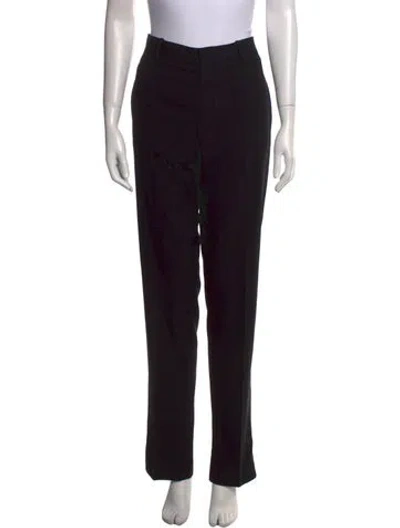 Pre-owned Gucci Vintage Straight Leg Pants In Black