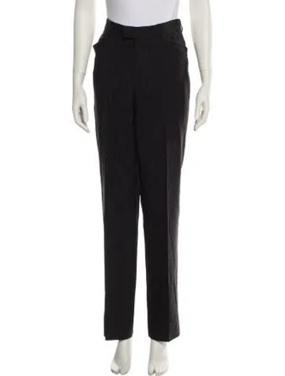 Pre-owned Gucci Vintage Straight Leg Pants In Black