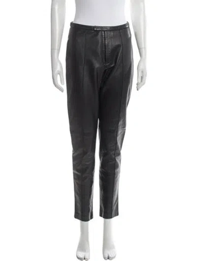 Pre-owned Gucci Vintage Straight Leg Pants In Black