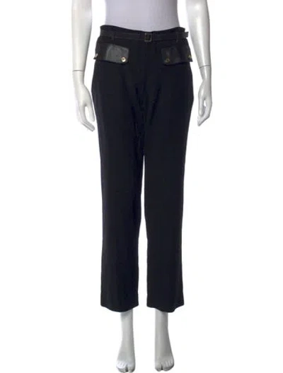 Pre-owned Gucci Vintage Straight Leg Pants In Black