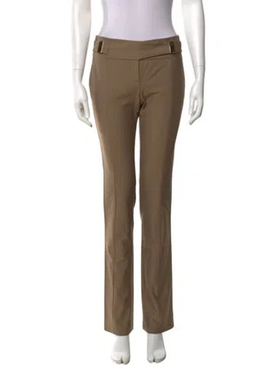 Pre-owned Gucci Vintage Straight Leg Pants In Brown