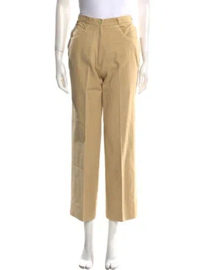 Pre-owned Gucci Vintage Straight Leg Pants In Neutral