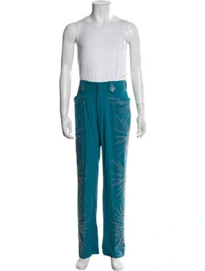 Pre-owned Gucci Vintage Sweatpants In Blue