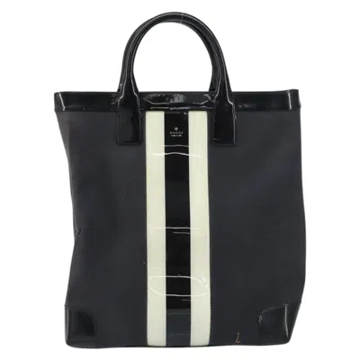 Pre-owned Gucci Vintage Tote Canvas Black Canvas Tote Bag Bag ()