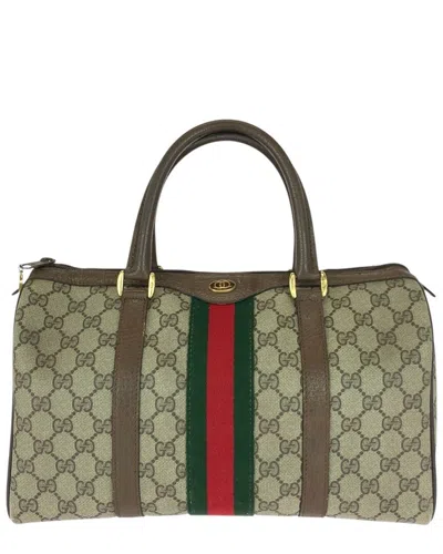 Gucci Vintage Tote Mini Boston Bag (authentic Pre-loved) In Brown