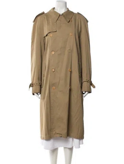 Pre-owned Gucci Vintage Trench Coat In Neutral